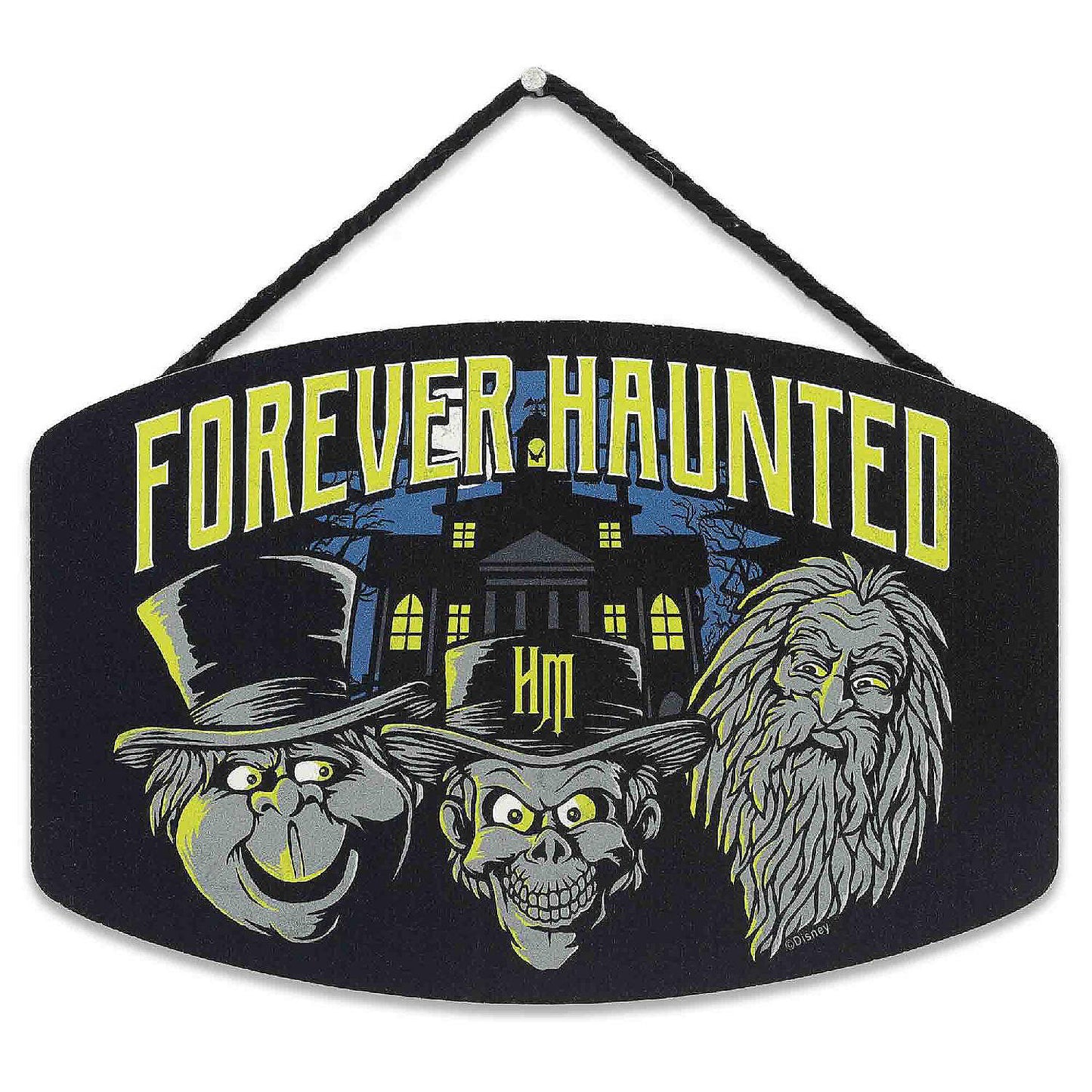 Disney 5x8 Disney Haunted Mansion Forever Haunted Hitchhiking Ghosts Hanging Wood Wall Decor