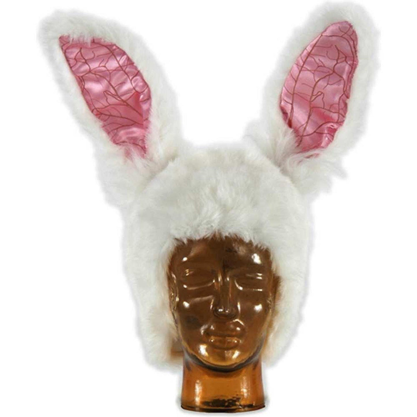 Disney Alice in Wonderland White Rabbit Faux Fur Adult Costume Hat One Size