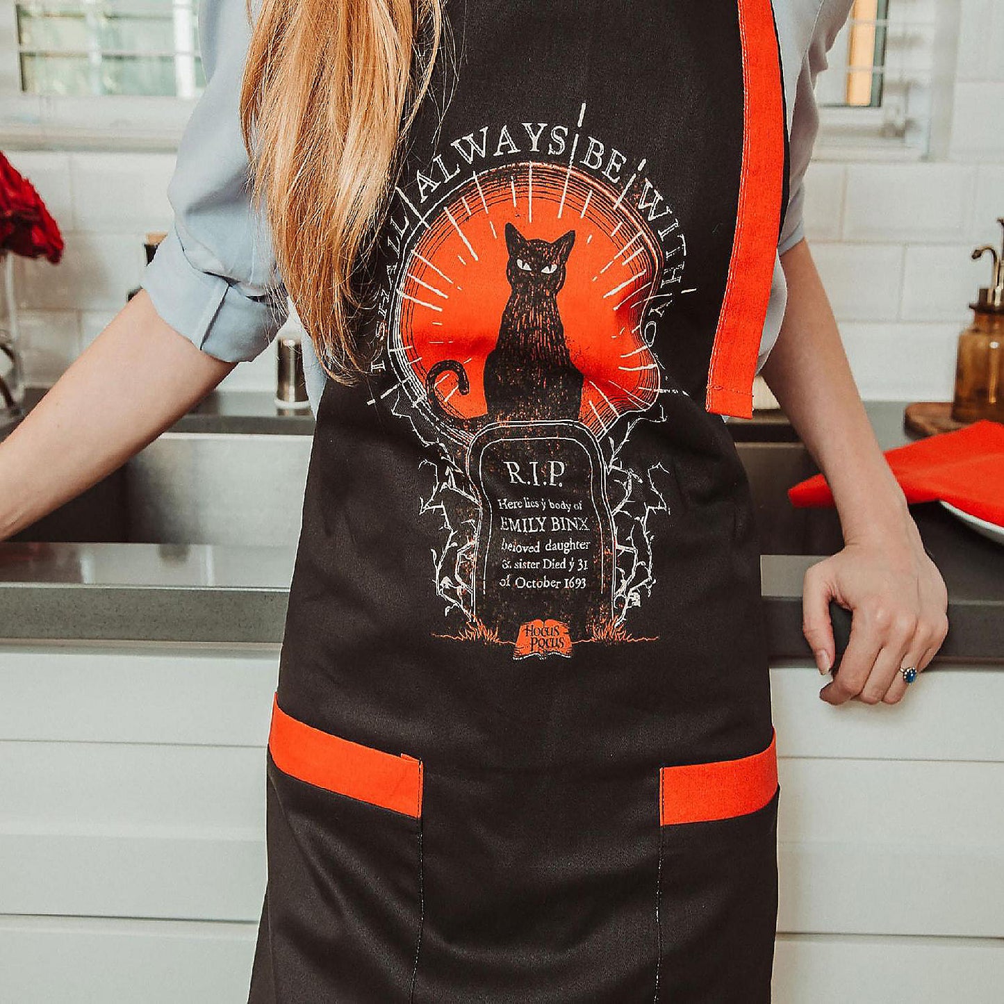 Disney Hocus Pocus Black Kitchen Cooking Apron | USA Decoration®