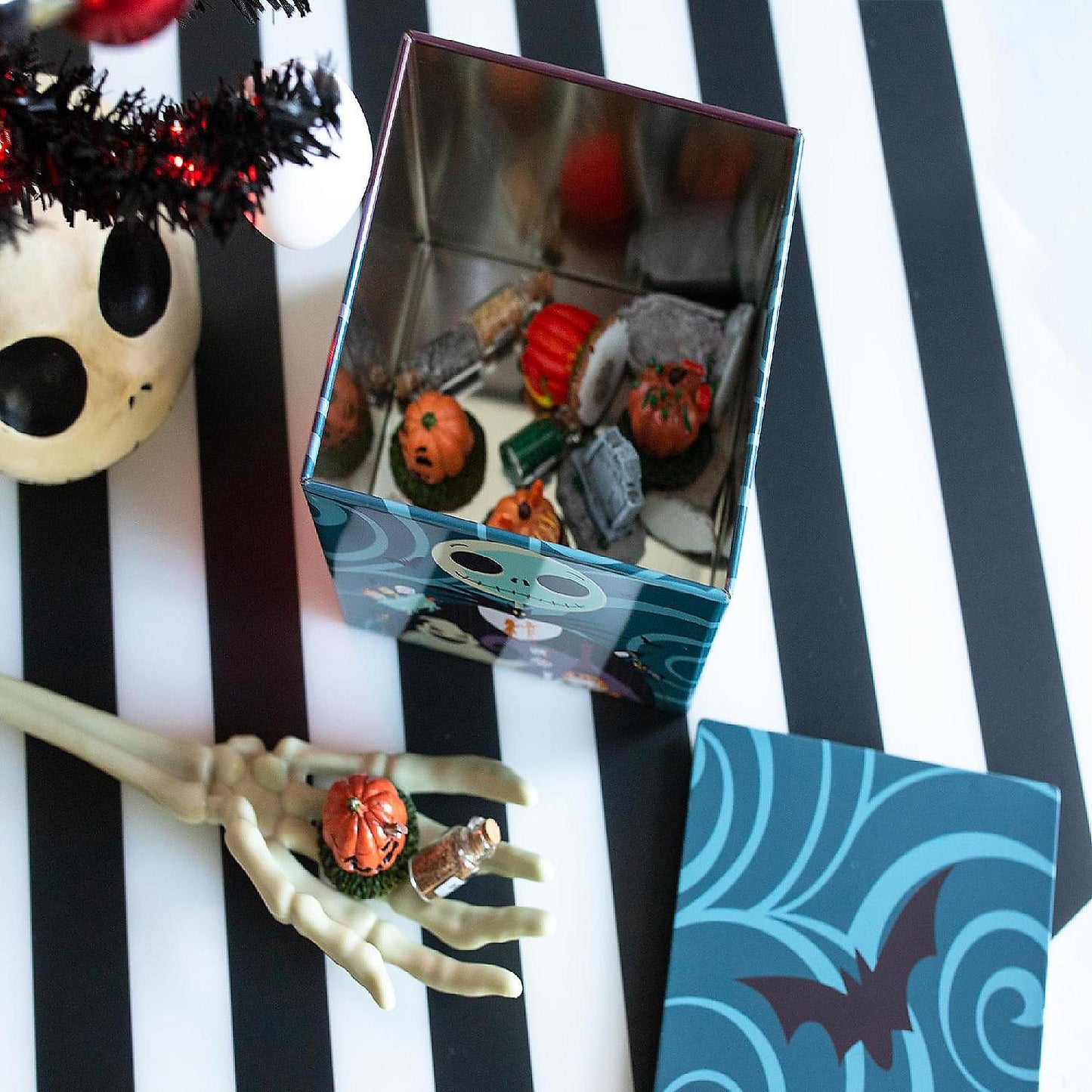 Disney Nightmare Before Christmas Jack Skellington Tin Storage Box 4 Inches | USA Decoration®