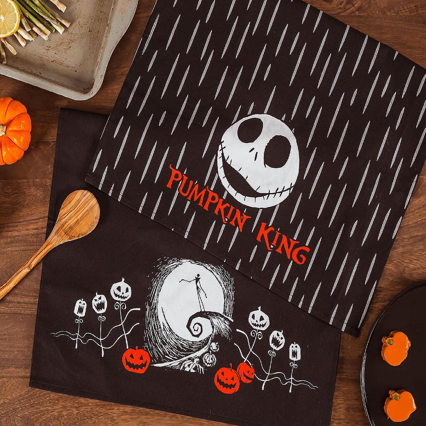 Disney The Nightmare Before Christmas Jack Black Kitchen Hand Towels Set of 2 | USA Decoration®