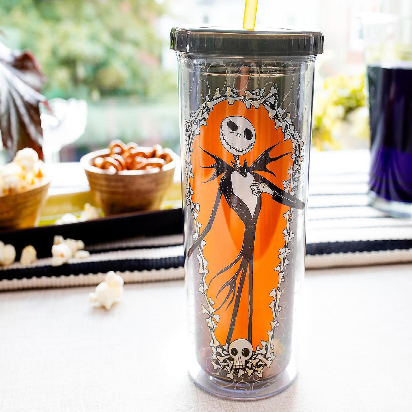 Disney The Nightmare Before Christmas Jack Carnival Cup With Lid and Straw | USA Decoration®