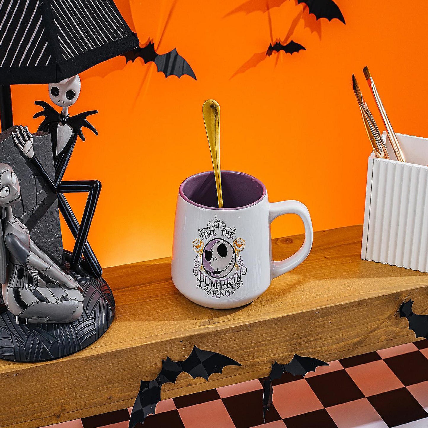 Disney The Nightmare Before Christmas "Pumpkin King" Tapered Pottery Mug | USA Decoration®