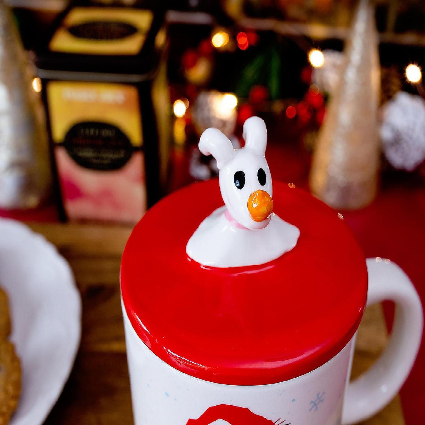 Disney The Nightmare Before Christmas Santa Jack Ceramic Mug With Sculpted Lid | USA Decoration®