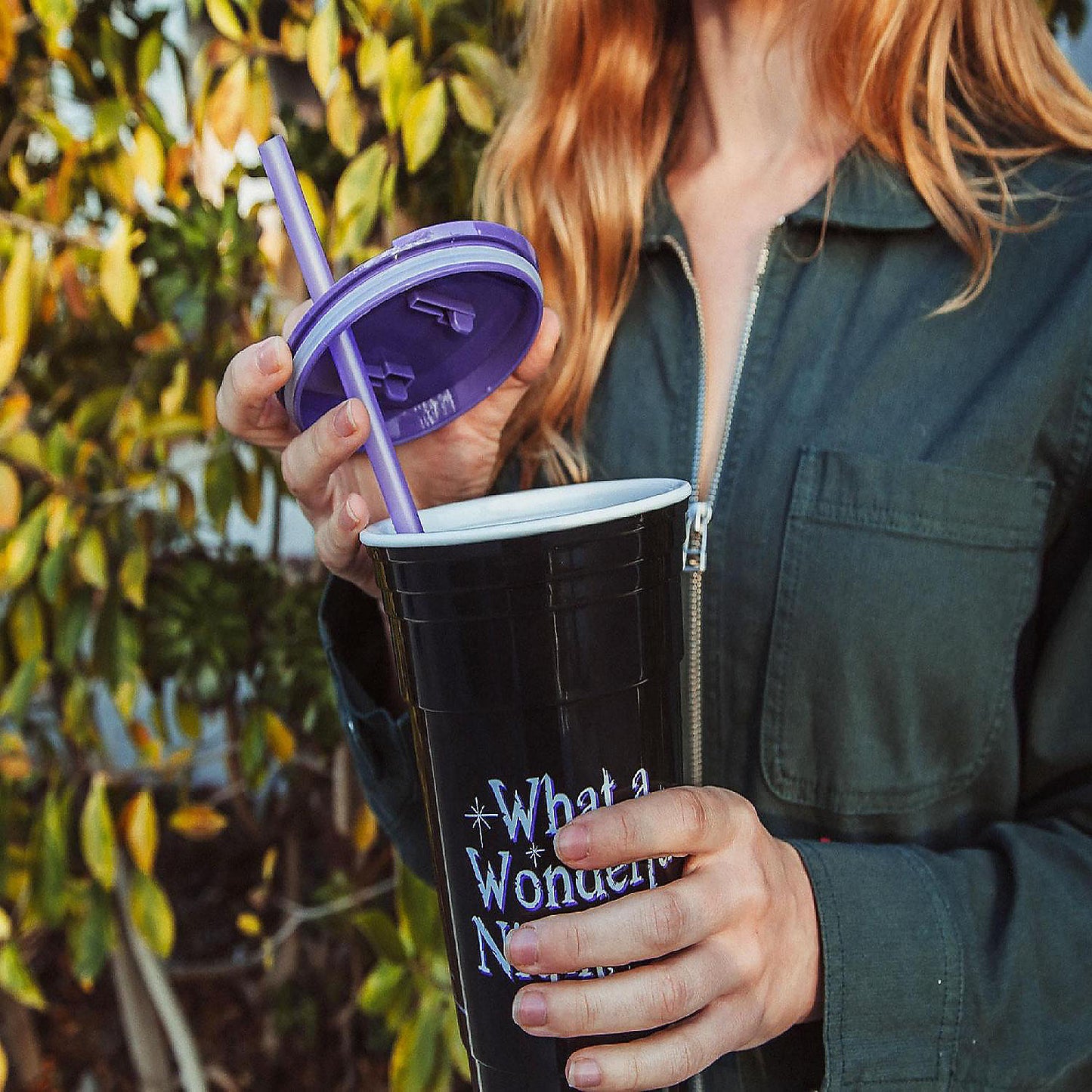 Disney The Nightmare Before Christmas Tumbler with Lid and Straw 32 Ounces | USA Decoration®