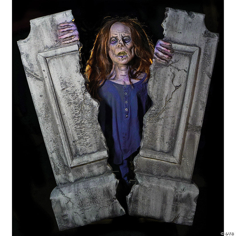 Zombie Cracking Crypt Static Prop | USA Decoration®