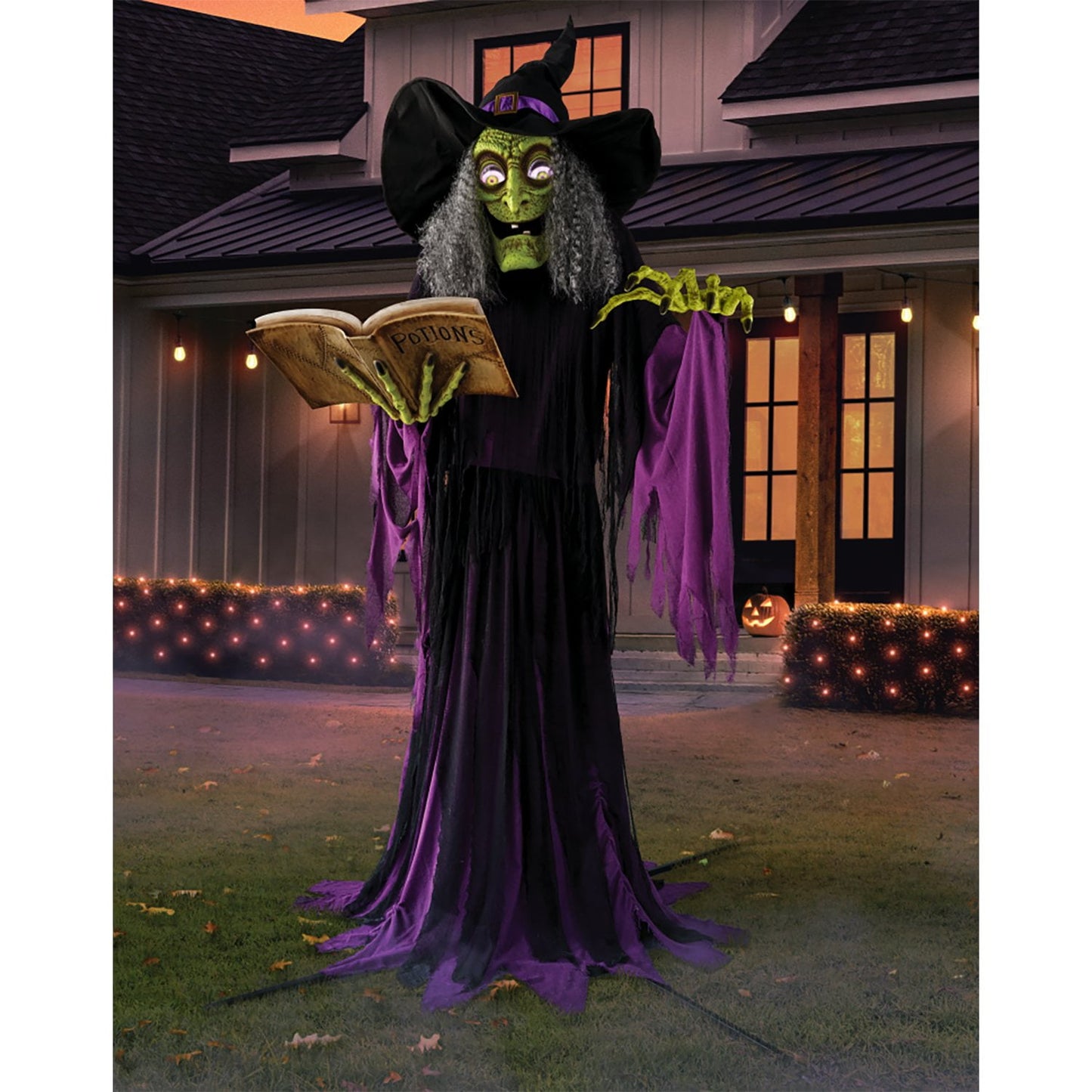 Member's Mark 9' Pre-Lit Animated Spell-Casting Witch | USA Decoration®