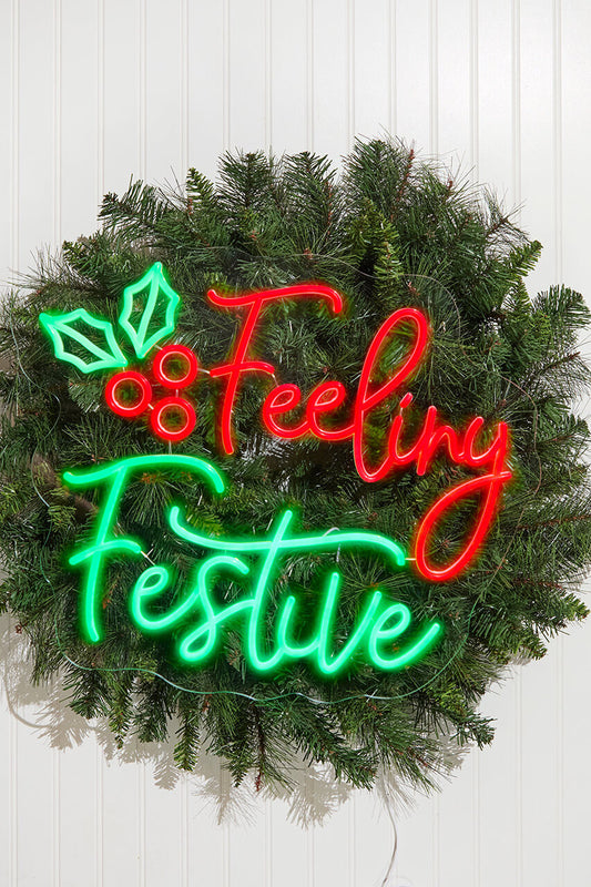 23.1 Inch Feeling Festive Lit Neon Sign Holiday Decoration