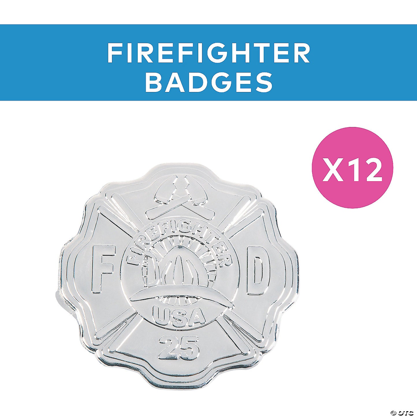 Firefighter Badges- 12 Pc. | USA Decoration®