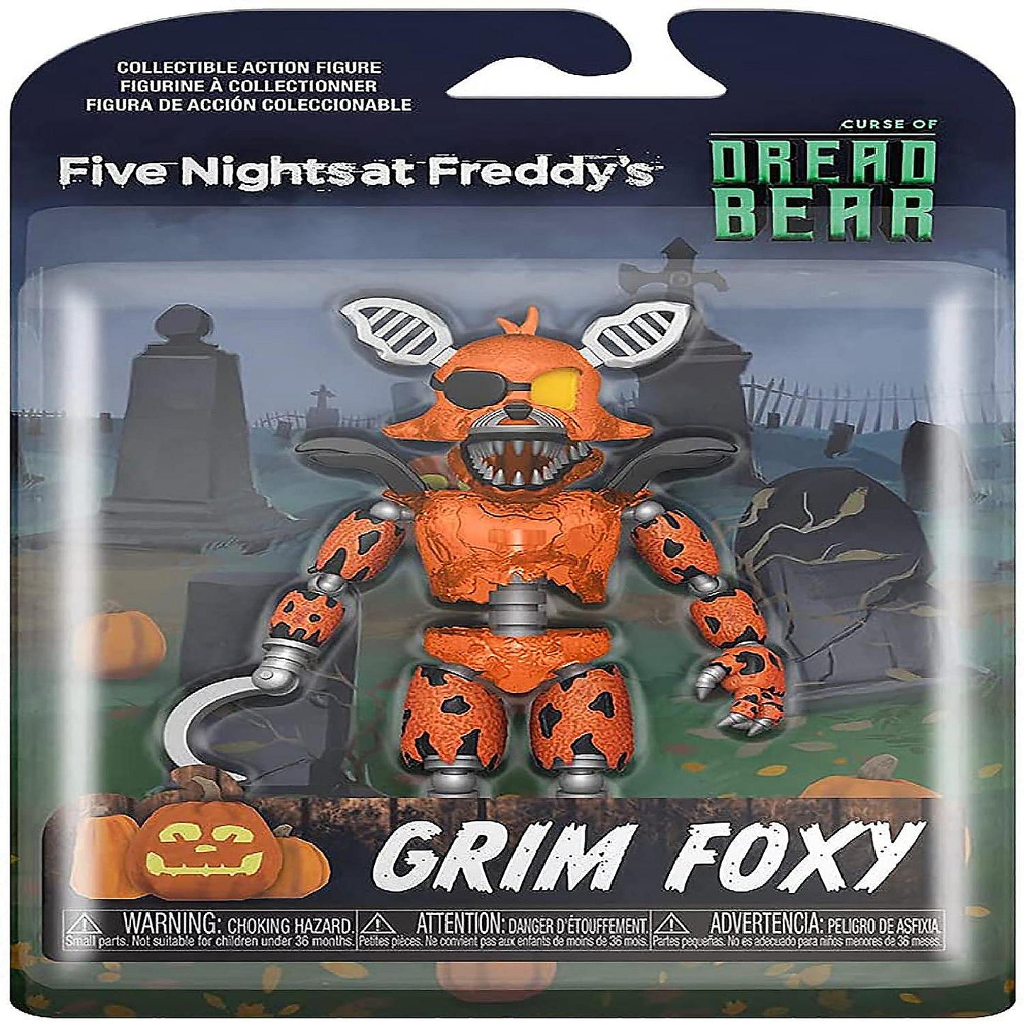 Five Nights at Freddys 5 Inch Action Figure Grim Foxy | USA Decoration®