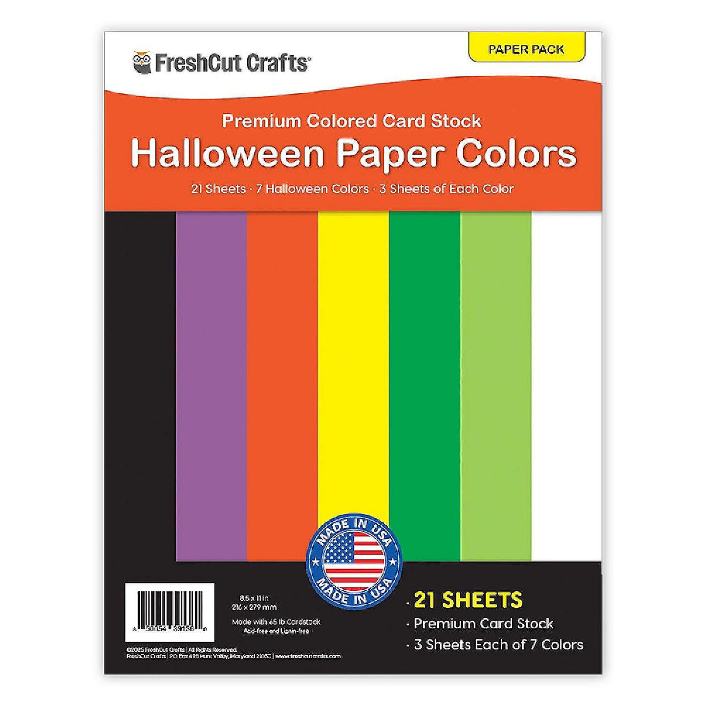 1 Set(s): FreshCut Crafts Halloween Cardstock Paper | USA Decoration®