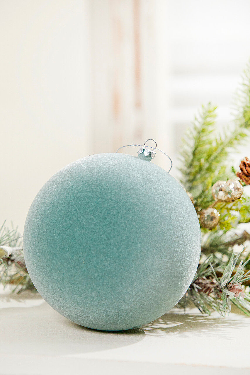 5? Frost Green Ball Ornament Classic Holiday Accent