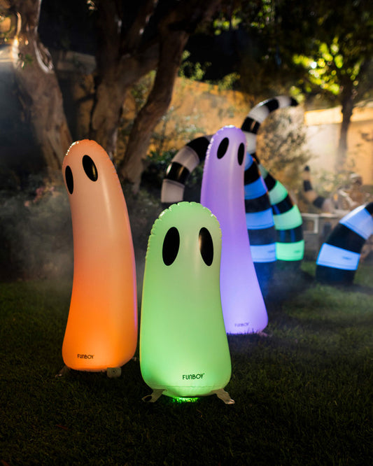 Halloween Lawn Ghost Inflatables Set of 3 with LED Lights
