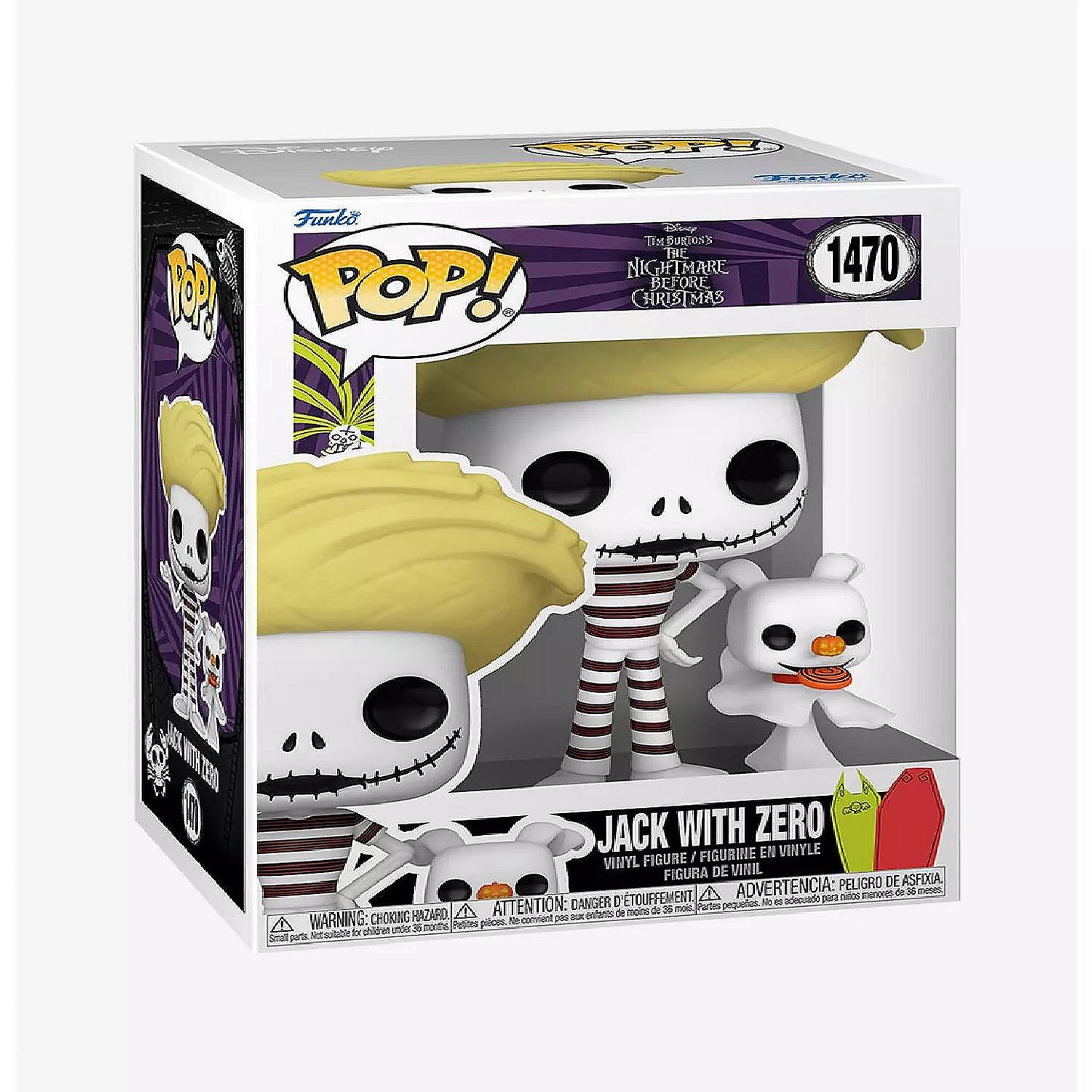 Funko Pop! 2 Pack Nightmare Before Christmas - Jack with Zero (Beach) Sally with Glasses (Beach) #1470 #1469 | USA Decoration®