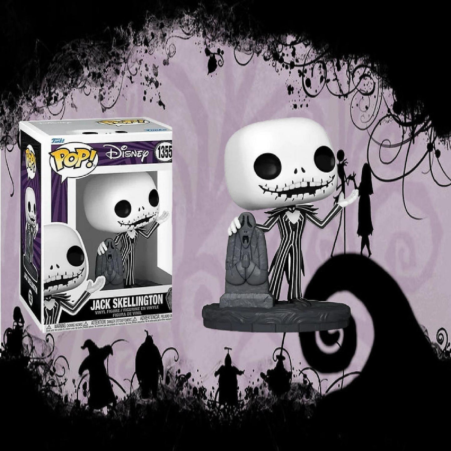 Funko Pop! Disney Nightmare Before Christmas Jack Skellington with Gravestone #1355 | USA Decoration®