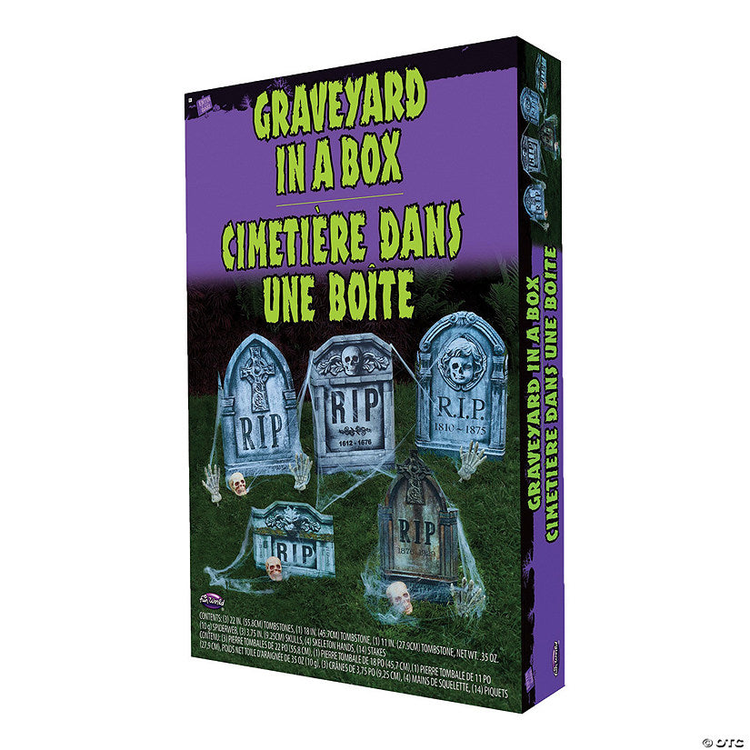 Graveyard in a Box Decoration Set - 11 Pc. | USA Decoration®