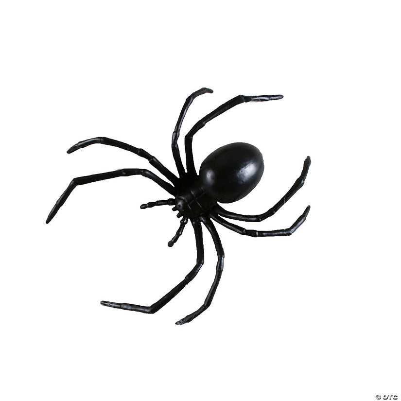 6" Plastic Black Widow Spider Decoration | USA Decoration®