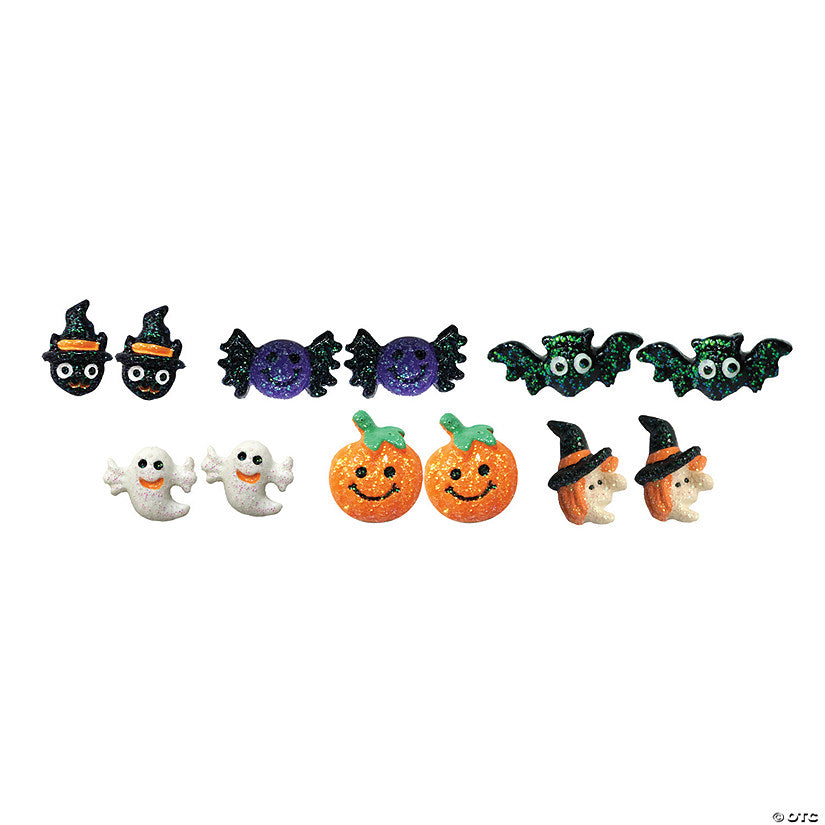 6 Pair: Halloween Earring Set 6Pk | USA Decoration®