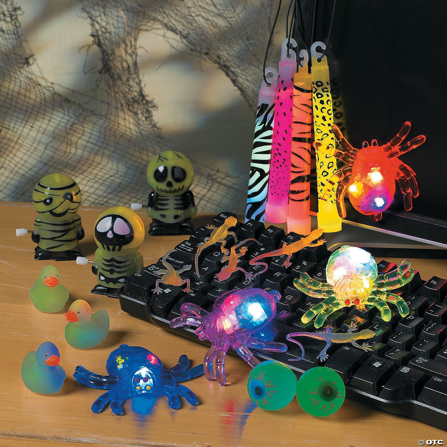 Glow-in-the-Dark Eyeballs Bouncy Balls - 12 Pc. | USA Decoration®