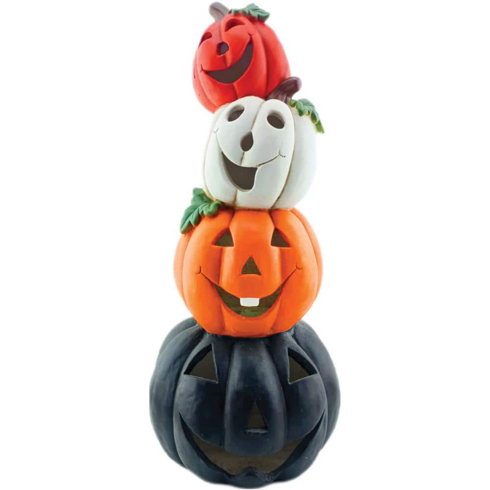 27 in. Halloween Stacked Jack-O-Lantern Decoration | USA Decoration