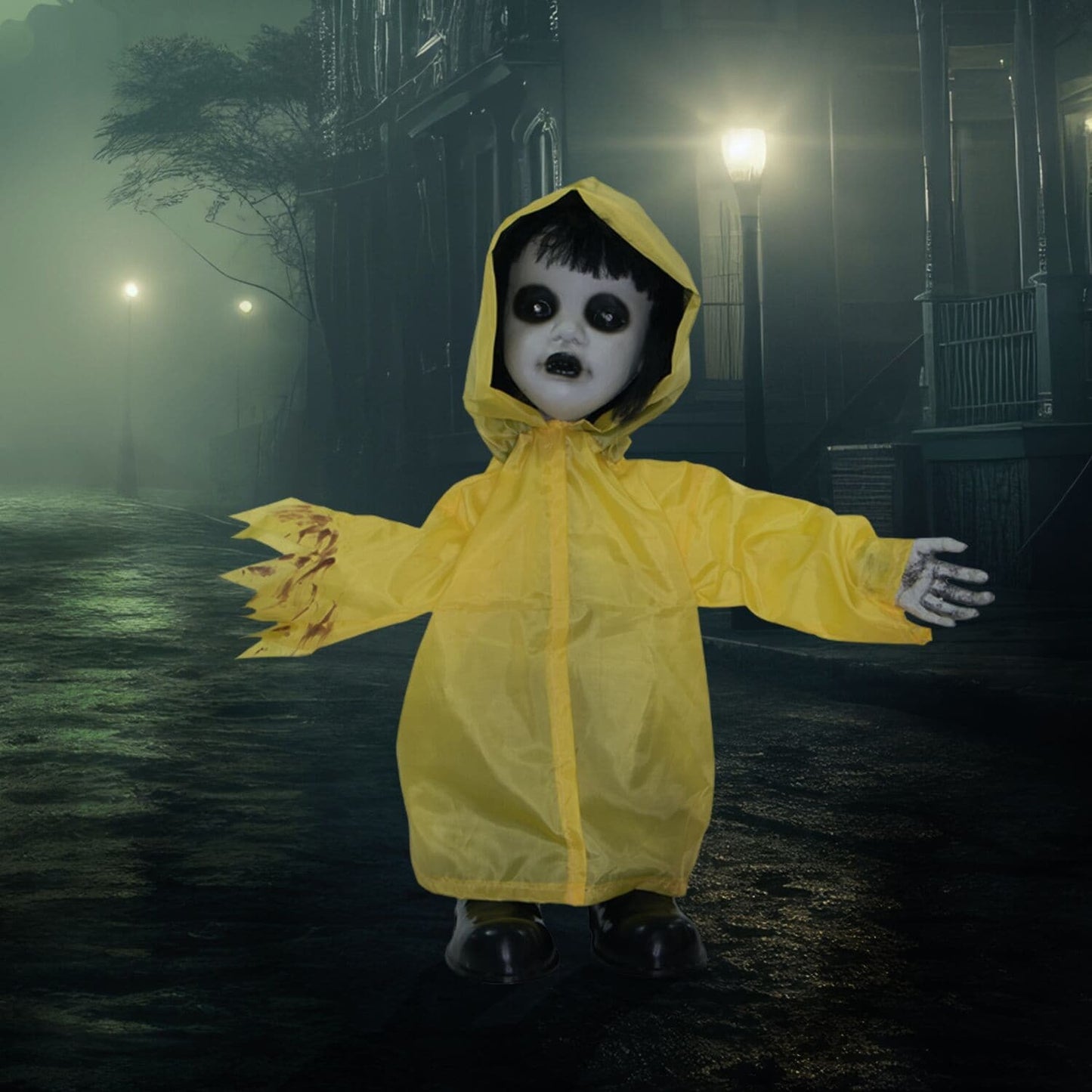 Haunted Hill Farm 2-ft Freestanding Talking Lighted Zombie Animatronic