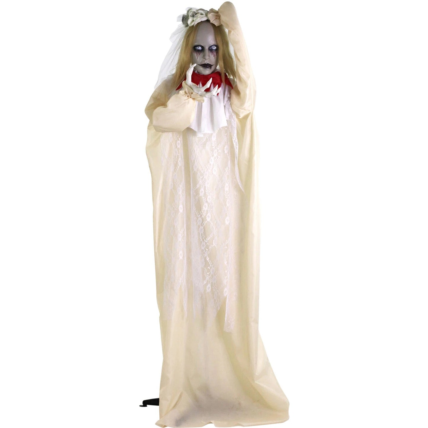 Haunted Hill Farm 5.83-ft Freestanding Talking Lighted Poppy Zombie Animatronic