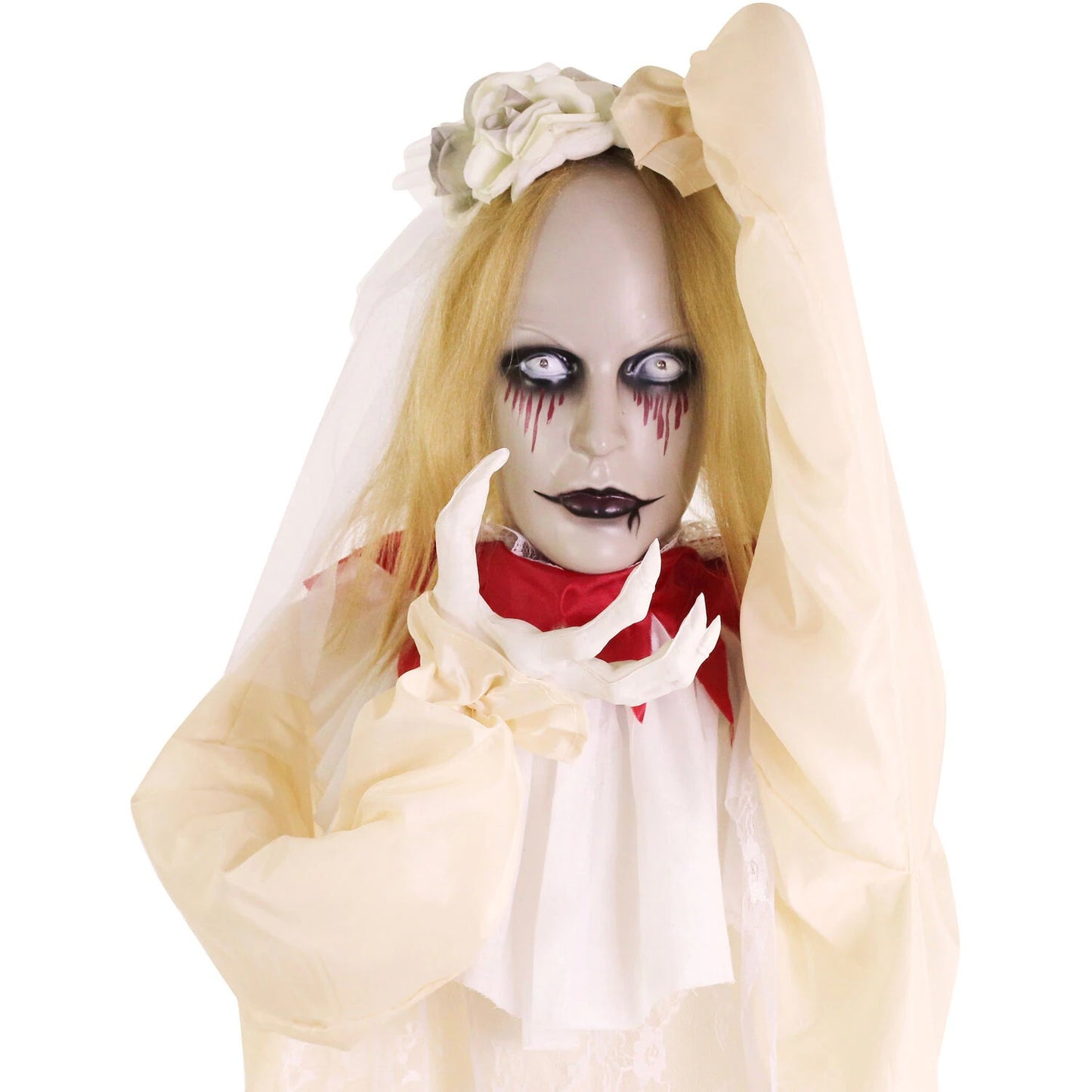 Haunted Hill Farm 5.83-ft Freestanding Talking Lighted Poppy Zombie Animatronic
