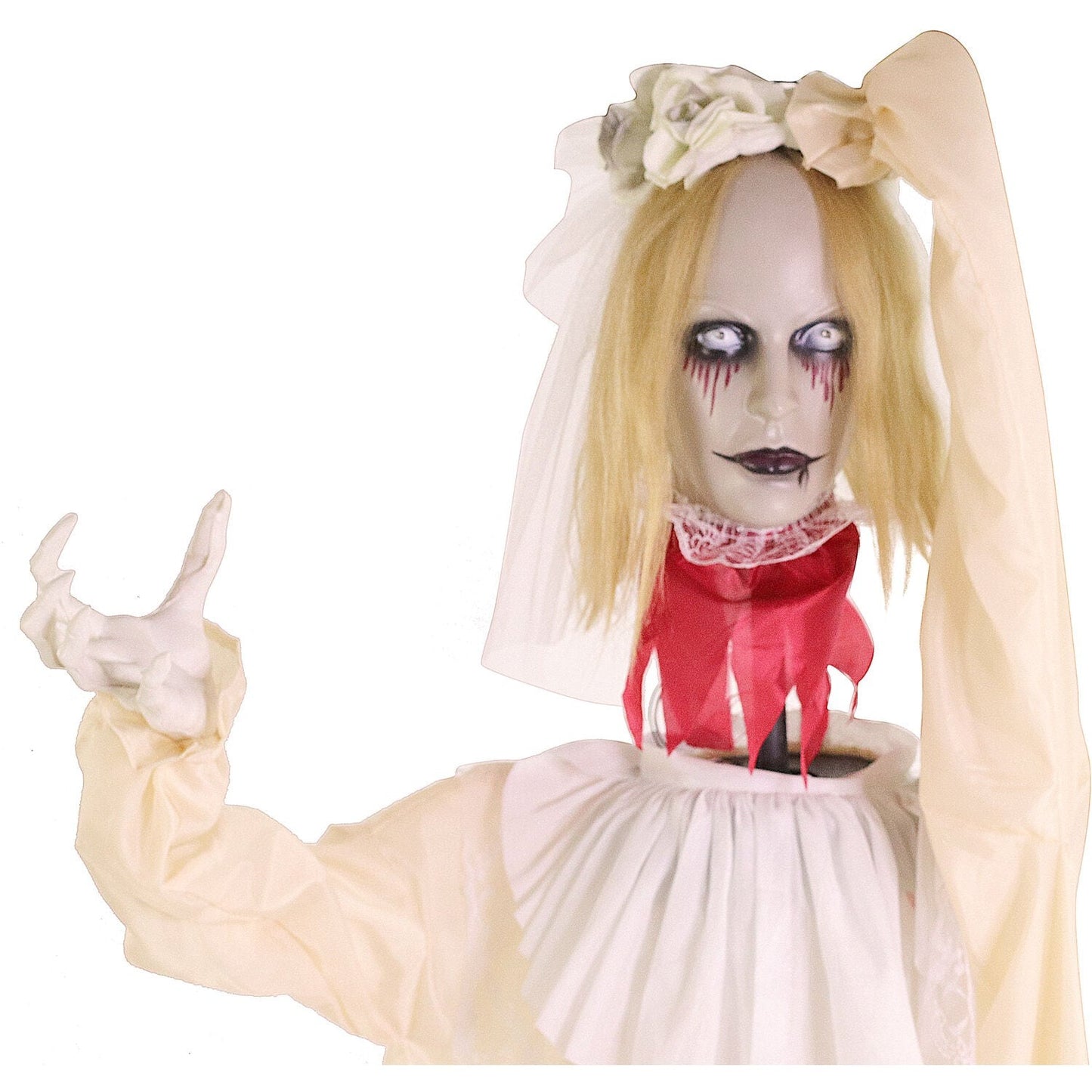 Haunted Hill Farm 5.83-ft Freestanding Talking Lighted Poppy Zombie Animatronic