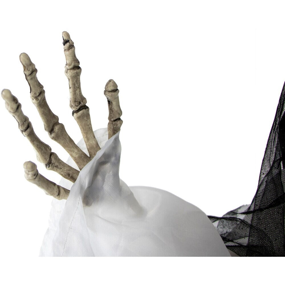 Haunted Hill Farm 5.42-ft Freestanding Talking Lighted Skeleton Animatronic
