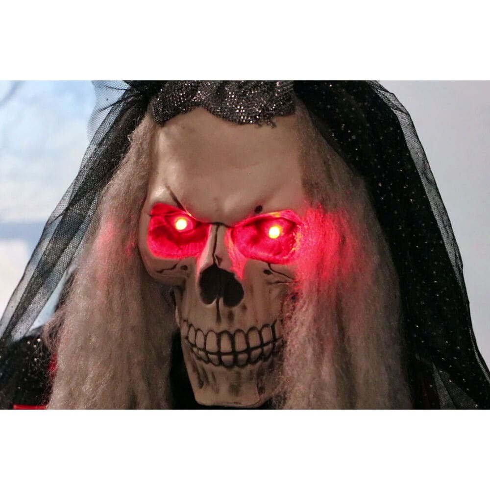 Haunted Hill Farm 5.42-ft Freestanding Talking Lighted Skeleton Animatronic