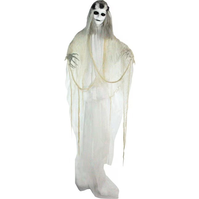 Haunted Hill Farm 6.0-ft Freestanding Talking Lighted Adelaide Ghost Animatronic
