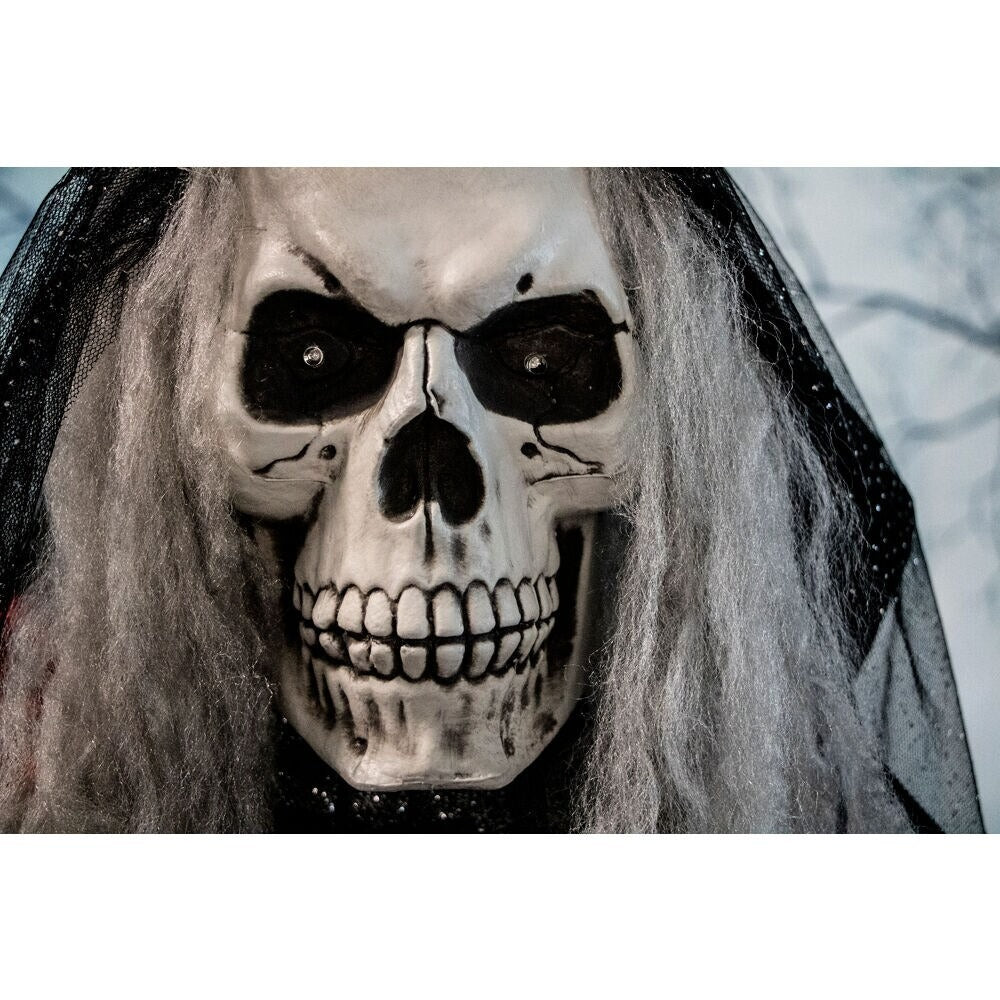 Haunted Hill Farm 5.42-ft Freestanding Talking Lighted Skeleton Animatronic