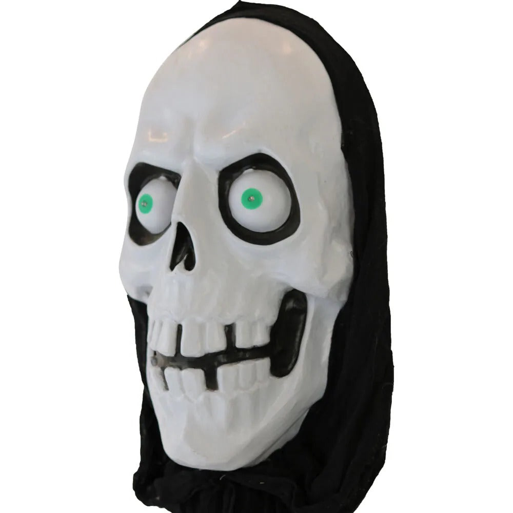 Haunted Hill Farm 2.5-ft Hanging Moaning Lighted Skull Animatronic
