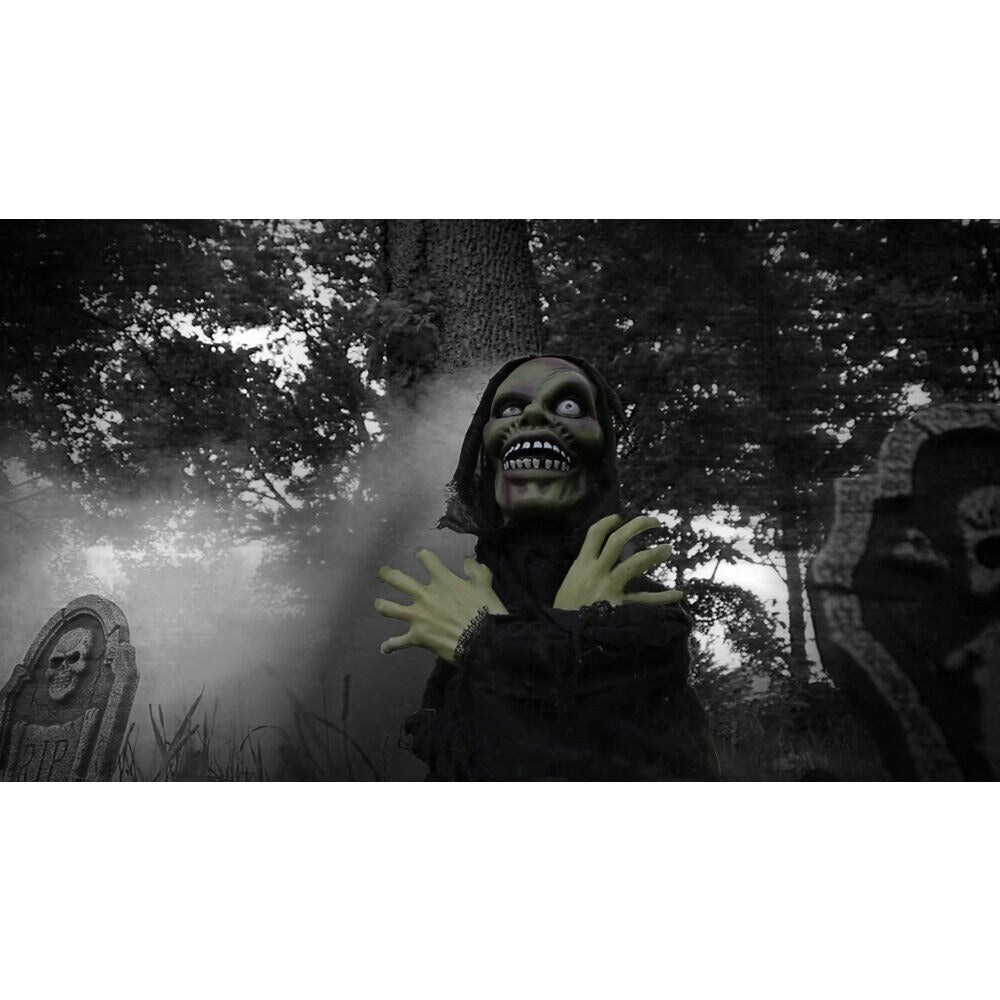 Haunted Hill Farm 2-ft Freestanding Musical Lighted Ghost Animatronic
