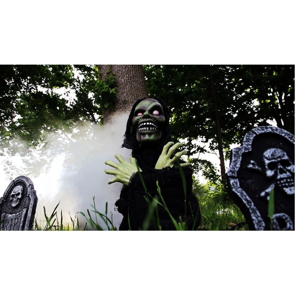 Haunted Hill Farm 2-ft Freestanding Musical Lighted Ghost Animatronic