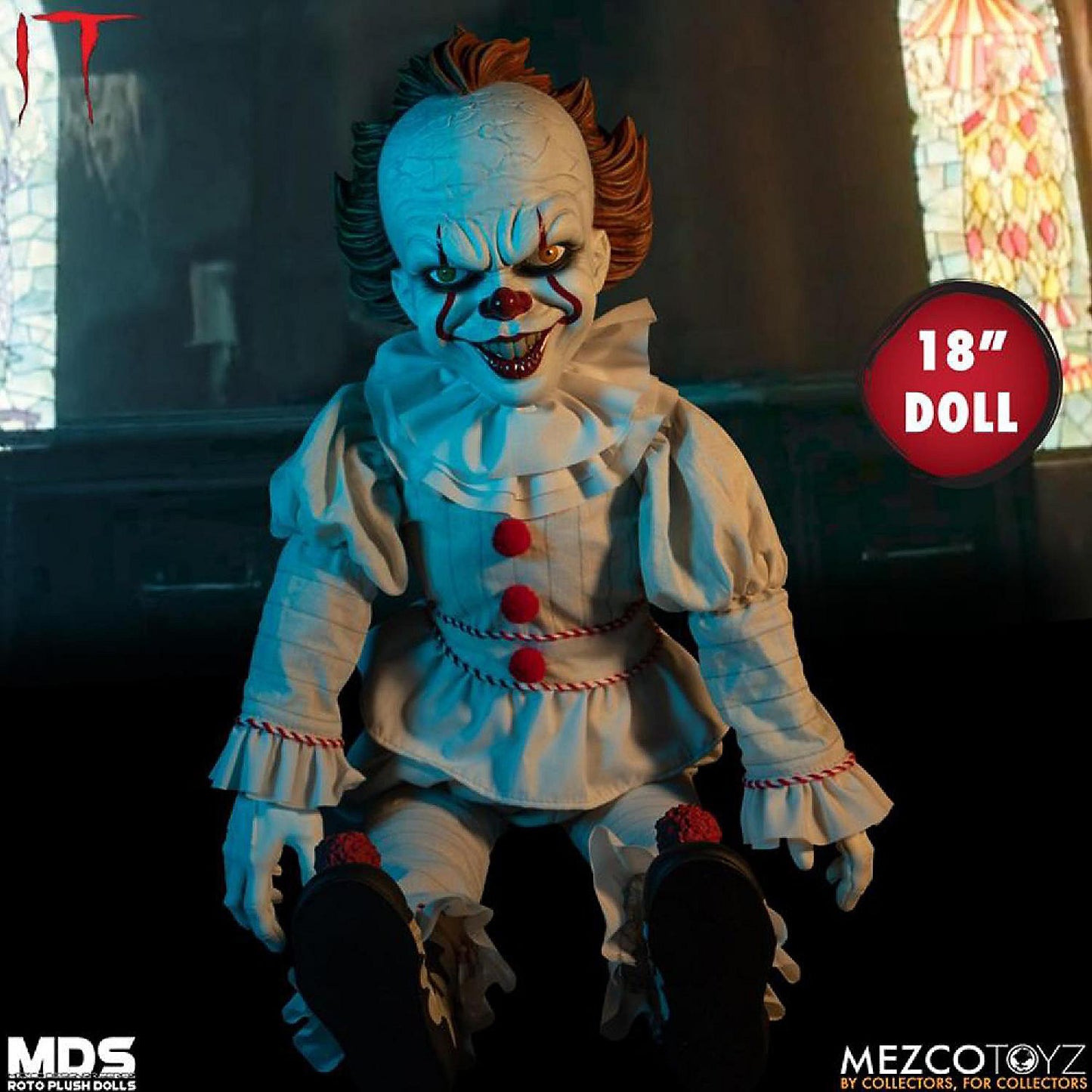 IT 2017 Pennywise Mezco Deigner Series 18 Inch Roto Plush | USA Decoration®