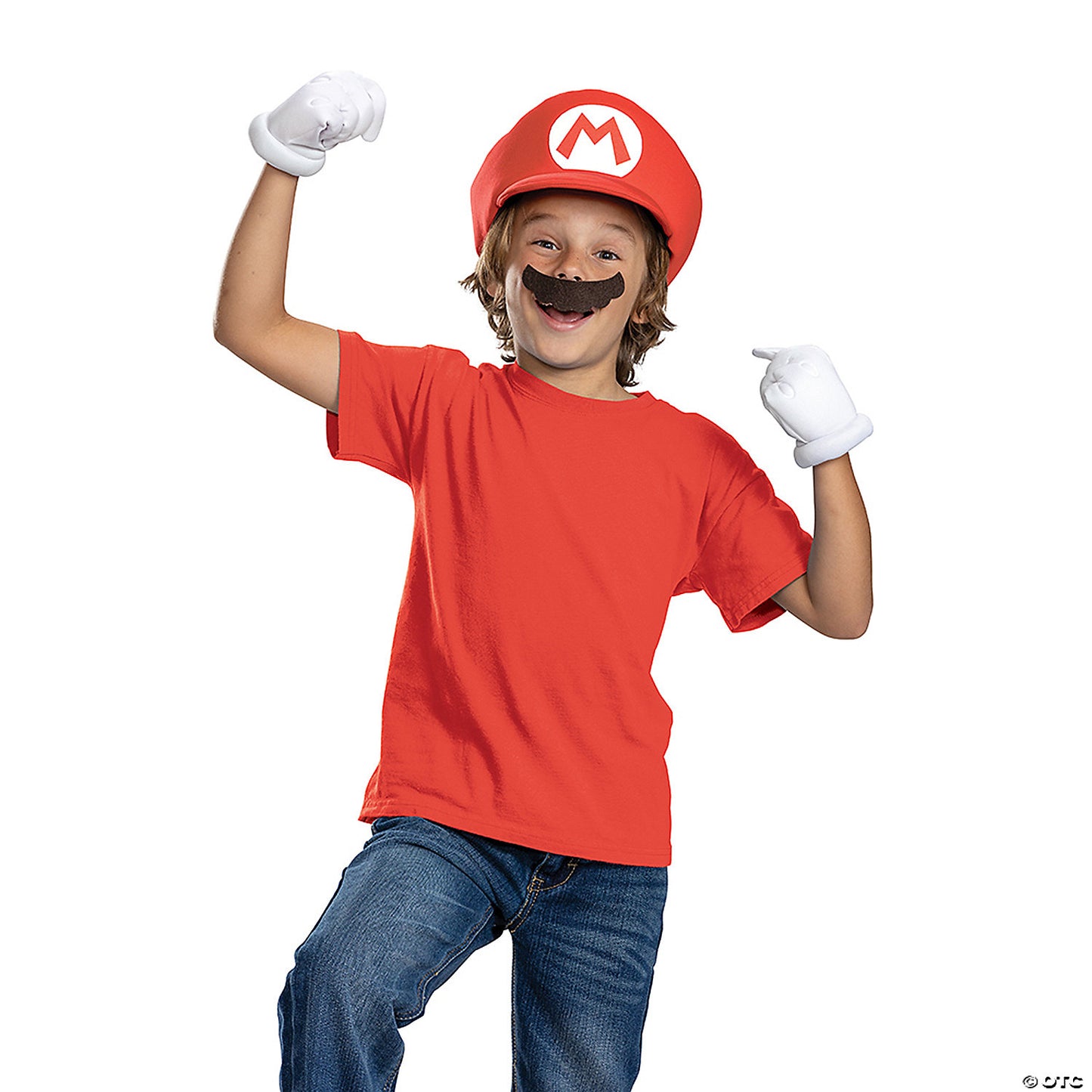 Kids Classic Super Mario Bros.™ Mario Elevated Costume Accessory Kit | USA Decoration®