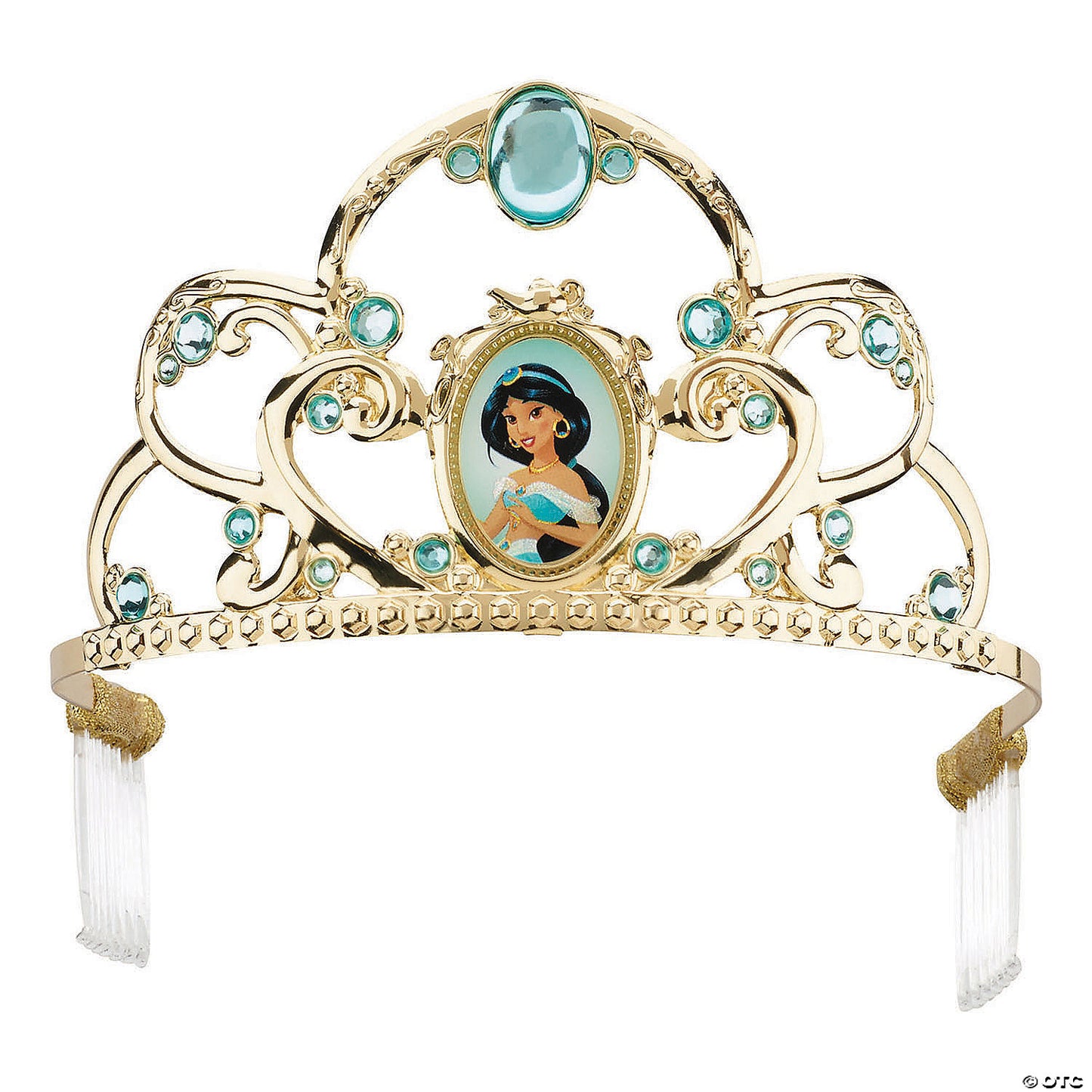 Kids Deluxe Disney's Aladdin Jasmine Green & Gold Tiara | USA Decoration®