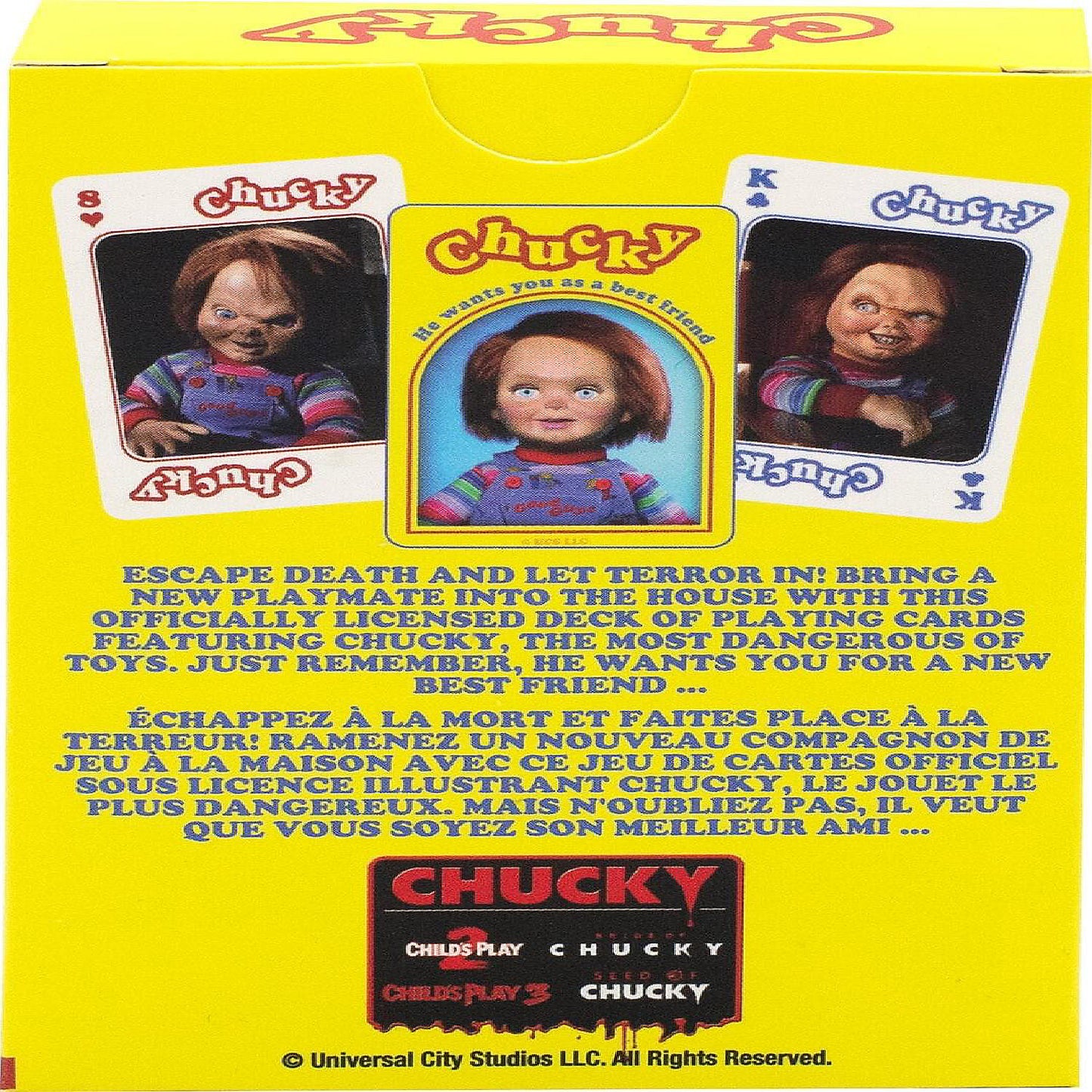 Kids Play Chucky Playing Cards 52 Card Deck + 2 Jokers | USA Decoration®