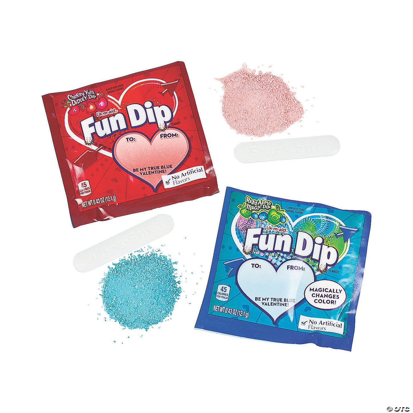 Lik-m-aid Fun Dip Valentine Exchanges for 24