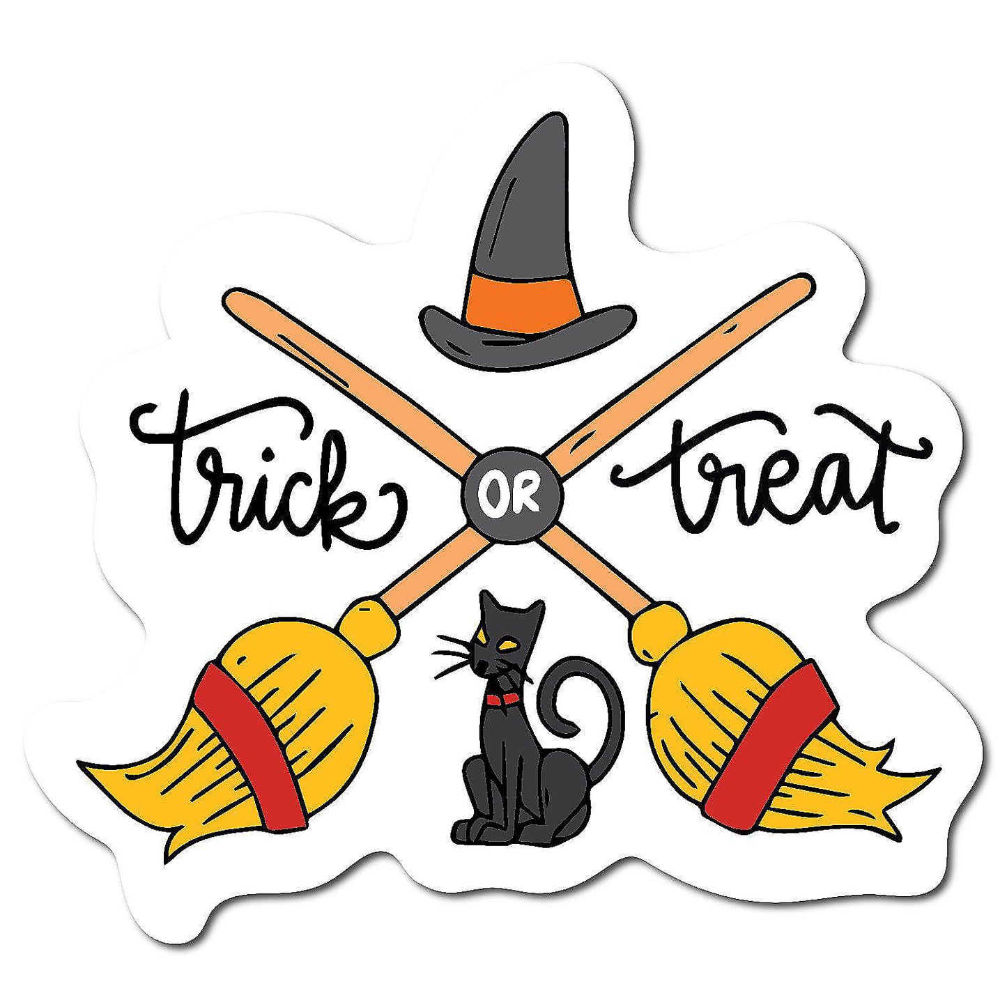 Magnet Me Up Halloween Trick Or Treat Magnet Decal, 5x4.5" Automotive Magnet