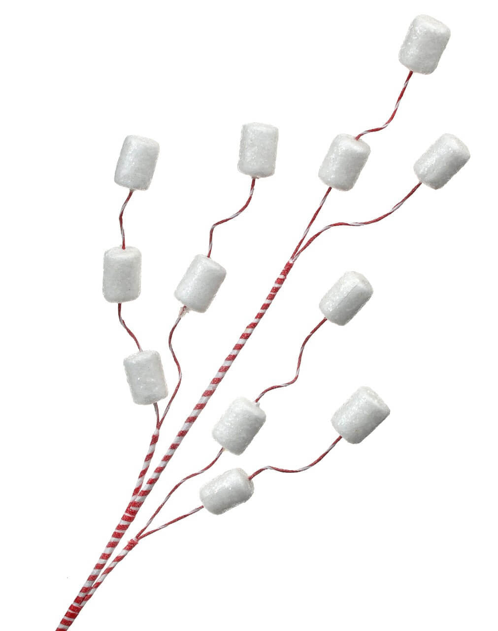 9 Inch Glitter Candy Marshmallow Spray Holiday Decoration