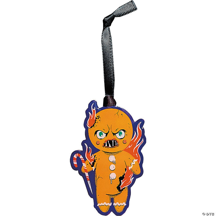 3" Holiday Horrors Krampus™ Gingerbread Metal Ornament | USA Decoration®