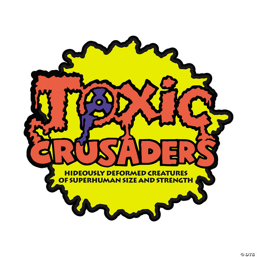 The Toxic Crusader™ Logo Full-Color Enamel Pin Costume Accessory | USA Decoration®