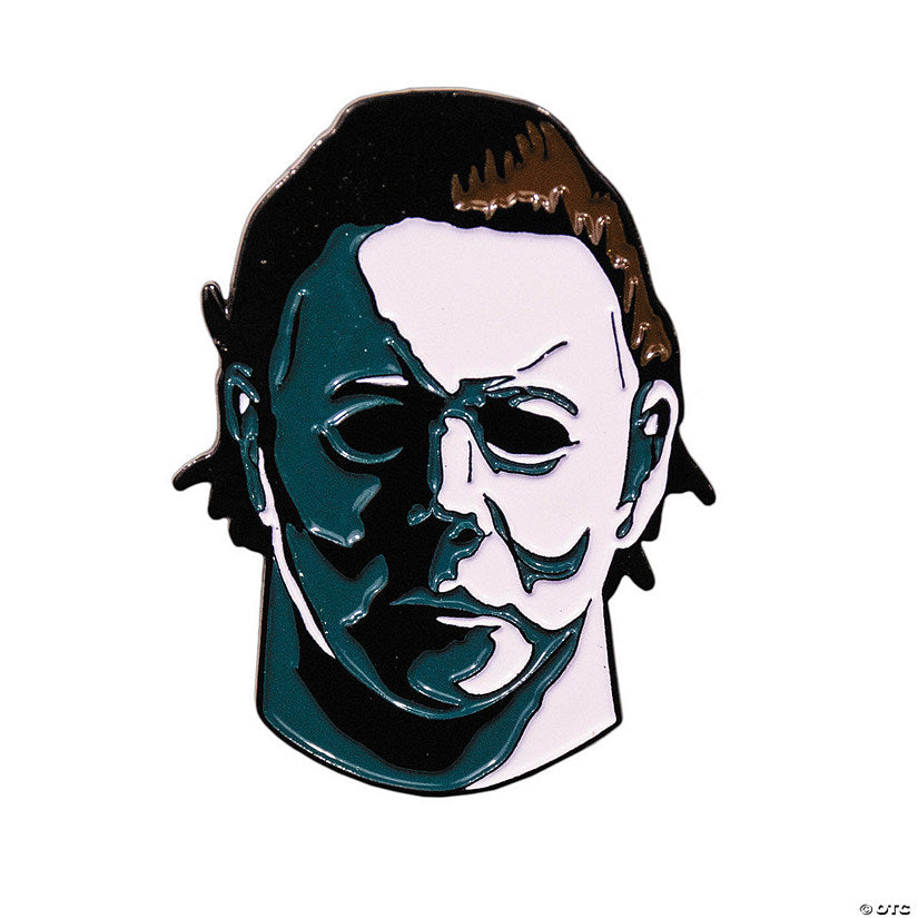 1 Piece(s): 1 1/2" Halloween (1978) Michael Myers Full-Color Enamel Pin | USA Decoration®
