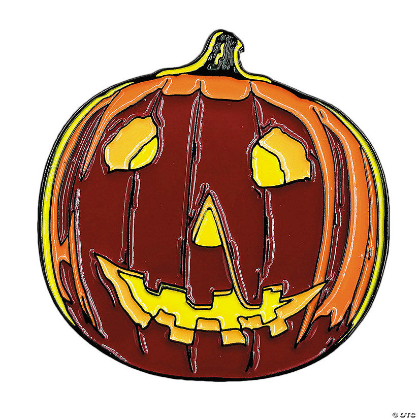 1 Piece(s): 1 1/2" Halloween™ (1978) Pumpkin Full-Color Enamel Pin | USA Decoration®