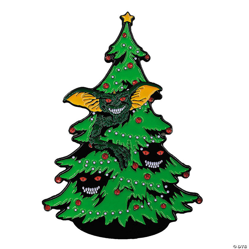 3" Gremlins™ Christmas Tree Full-Color Enamel Pin | USA Decoration®
