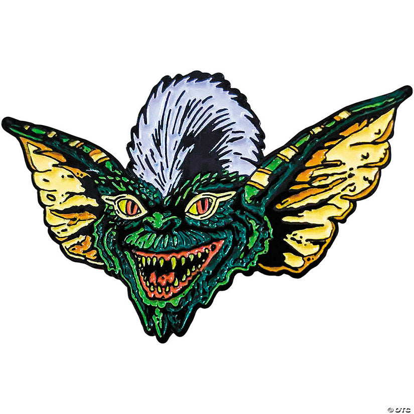 1 3/4" Gremlins™ Evil Stripe Monster Face Full-Color Enamel Pin | USA Decoration®