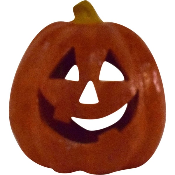 11 in. Dia Halloween Tabletop Jack-O-Lantern, Orange | USA Decoration