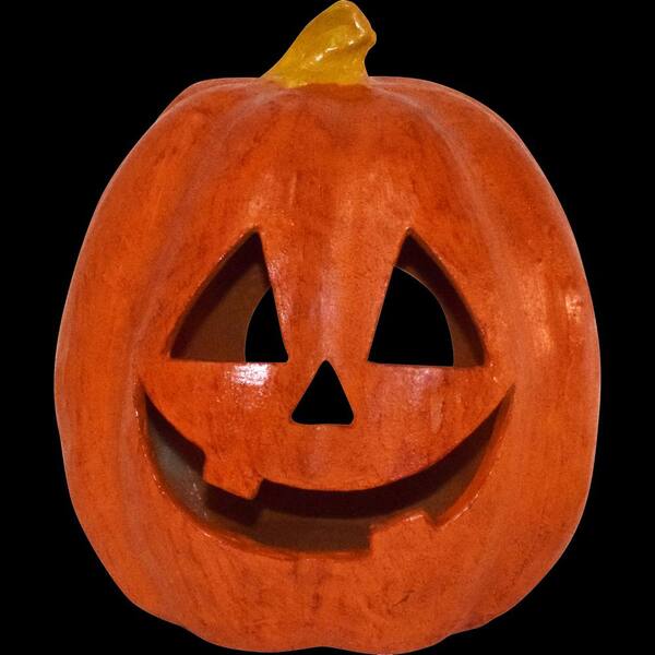 11 in. Dia Halloween Tabletop Jack-O-Lantern, Orange | USA Decoration